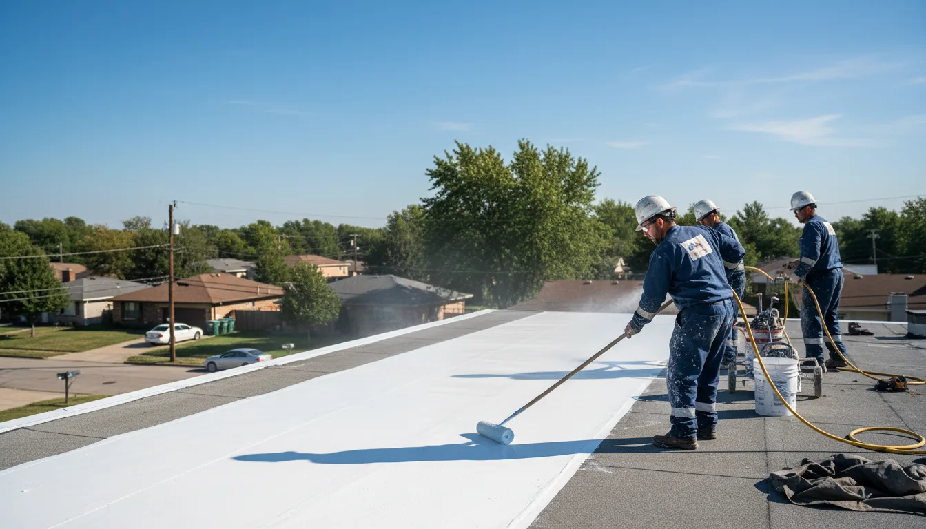 Commercial roof coating in De Soto, KS near me